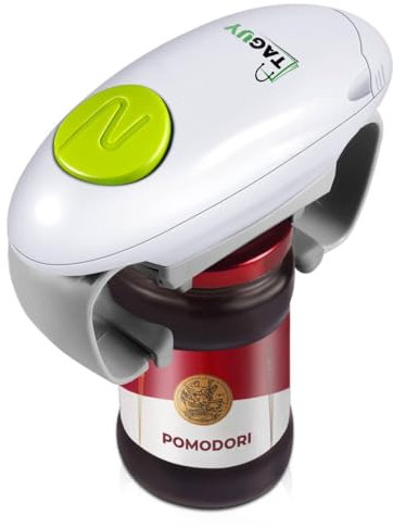 TAGUY | Apriscatole elettrico | Gadget da cucina | Apribarattoli elettrico per aprire tutti i tipi di vasetti senza fatica | Non dovrete più aprire i vostri vasetti | Garanzia di 30 giorni, TAGUY01IT