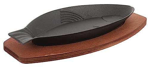 LABRIMP Fisch Grillpfanne Antihaft Bratpfanne Robuste Eisenpfanne Für Fisch Und Gemüse Für Grillen Und Braten Praktisch Für Familienfeiern