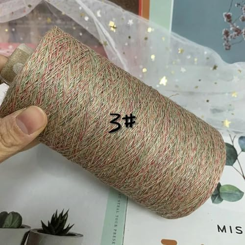 FUPOHUA Garn 500 g Leinengarn zum Stricken, 1 mm, Handstrickgarn, reines natürliches Leinen, Spitze, dünnes Garn, Strickgarn, Häkelgarn