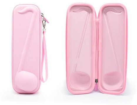 ZLiT Hartschalen-Tragetasche für Otamatone Ectronic Musikinstrumente, stoßfest, staubdicht, Rosa