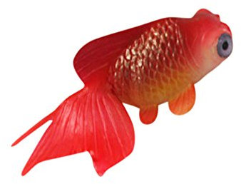WYXlink Schöne Gummi weiche kleine gefälschte Fisch Plastik Fisch Goldfisch Aquarium Landschaftsbau Aquarium Dekoration (D)