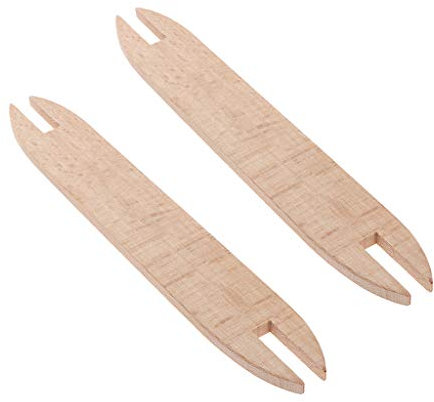 P Prettyia 2 Stü Buchenholz Shuttle/Stick Single Head Tapisserie Spulen Spinnerei Webstuhl