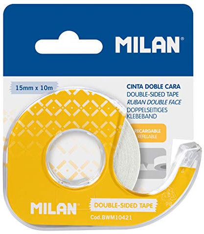 Blister distributeur ruban adhésif double face 15 mm x 10 m