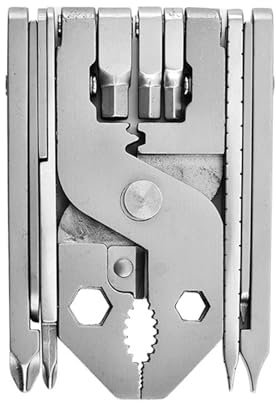 Alicates Multiherramienta 25 en 1 Mini Alicates Plegables de Acero Inoxidable con Destornillador, Abridor de Botellas, Pasador de Tarjeta, Hebilla, Clip para Teléfono, Regla para