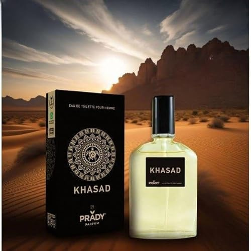 Prady Eau de Toilette Khasad 90 ml – Intensiv, träig manlig doft med orientaliska detaljer – elegant, mystisk och hållbar doft – perfekt för vardagsbruk och speciella tillfällen