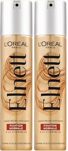 L'Oréal Paris Elnett - Raso per fissaggio normale, laccato, 200 ml (Confezione da 2)