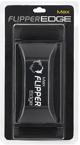 Flipper EDGE 2-in-1 Scrubber Scraper Floating Magnetic Fish Tank Aquarium Cleaner with DUAL BLADES - Efficient Glass & Acrylic Aquarium Cleaning Tools (Standard)