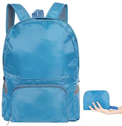 AiQInu Zaino Pieghevole Ultraleggeri, Impermeabile Multifunzione Zaino da Escursionismo Unisex zaino da viaggio Outdoor per Sport Arrampicata Campeggio Viaggio Ciclismo (Verde scuro)