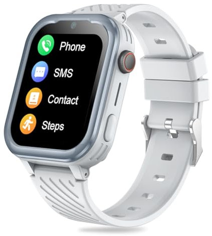 DDIOYIUR 4G Smartwatch Kinder mit GPS und Telefon, Smart Watch Kinder mit WiFi, Videoanruf, Kamera, SOS, Schulmodus, Kinder Smartwatch für Jungen und Mädchen 4–16 Jahren.