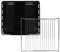 vhbw 1x Backblech, 1x Gitterrost (2-tlg. Set) kompatibel mit Zanussi 94406468***, 9440650****, 9440655**** Backöfen - 42,2 x 37 x 5 cm