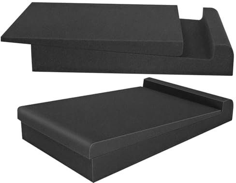 2 Pack Studio Monitor Isolation Pads for Large Speakers Sound Insulation Studio Foam Prevents Vibrations Acoustic Speaker Isolation Pad High Density Fits Most Stands