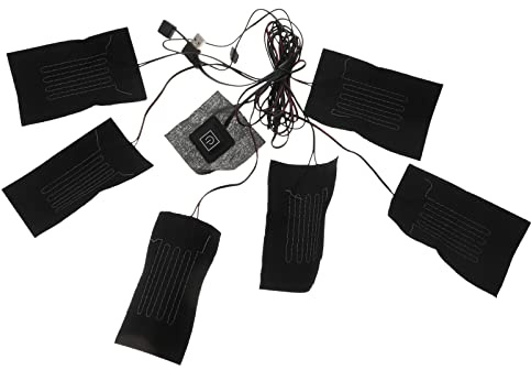 TINEASUR 1 Pack of Vest Heating Pad Electric Clothing Heater Carbon Fiber 3 Modes of Heat Control