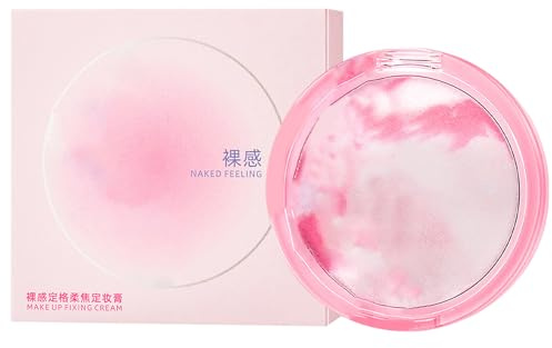 Poudre Fixante Maquillage - Poudre Compacte Naturelle à Finition Mat,Crème CC Visage Anti-Âge pour Peau Mature - Idéal Voyage et Cadeaux Familiaux