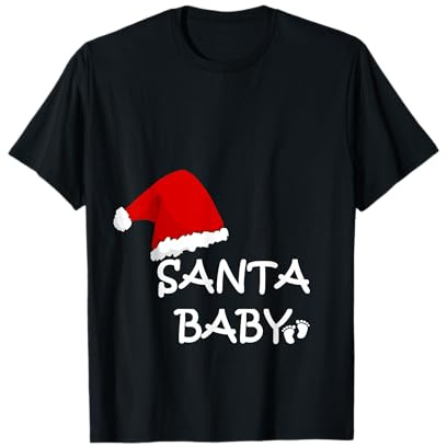Womens Santa Pull de Grossesse pour bébé T-Shirt