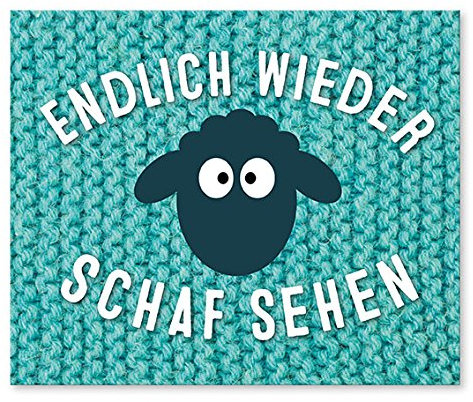 strickimicki - Brillenputztuch - Das Original - Endlich Wieder Schaf sehen