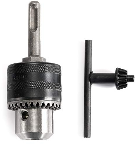 BlueNatHxRPR SDS 1/2/13mm Drill Chuck with Quick Change Drive and Wrench to Drill