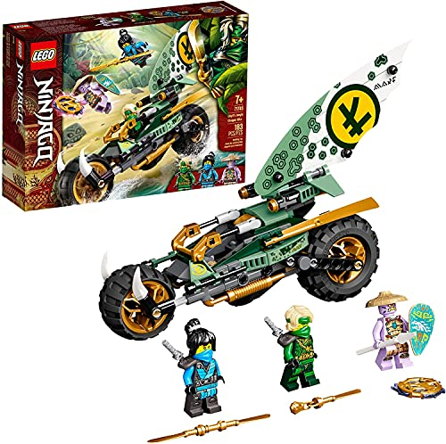 LEGO Ninjago Lloyd's Jungle Chopper Bike 71745 Building Kit; Ninja Bike Toy Featuring Ninjago Lloyd and NYA Minifigures, New 2021 (183 Pieces); Top Toy for Kids Who Love Action-Packed Creative Play