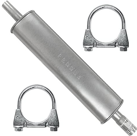 Adamot Auspuff Mitelltopf Mittelschalldämpfer für Dacia Duster 2WD 1 I 1.6i