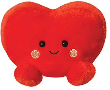 Aurora, 61513, Palm Pals Amore Herz, 13cm, Eco-Friendly Plüschtier, Rot