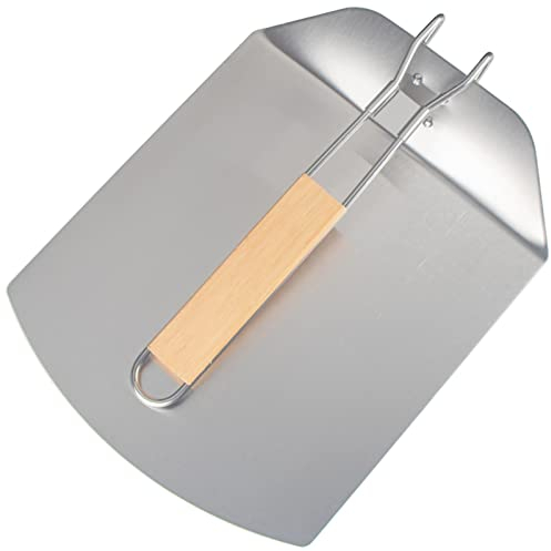 Vikbart pizzaskal med handtag, pizzaspatel i aluminiumlegering, pizzapaddel, för ugn och grillsten