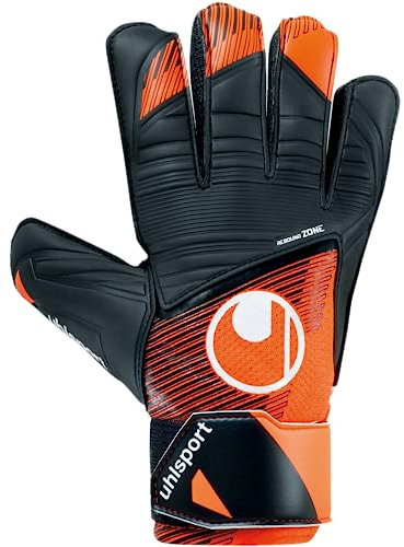 uhlsport Starter Resist+ Fußball Torwarthandschuhe - Handschuhe für Torhüter - speziell für Kunstrasen und Hartböden, 11, fluo orange/schwarz/weiß