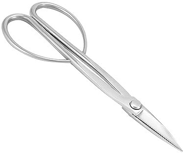 QWORK® Tijeras para bonsái de Acero Inoxidable - 21 cm - Herramienta para bonsái para Cortar brotes de Hojas y Ramas tiernas