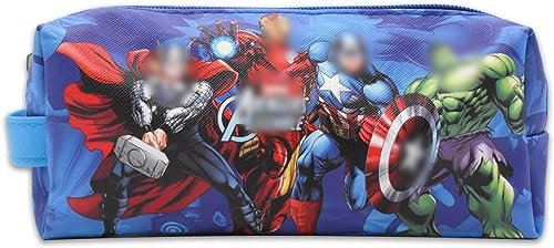 OLgyn Boys Cartoon Federtasche 20cm Unisex Großvolumigen Federmäppchen Dunkelblaue Cartoon Filmfiguren Federtasche für Kinder Federmäppchen Geschenke für Junge Mädchen Schule Büro Lieferungen