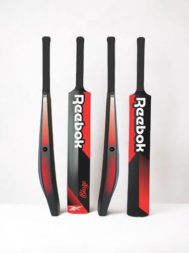 Reebok Blaze Plastic Cricket Bat – 34 Full Size Lightweight PVC Bat | Durable, Easy-Grip Design for Tennis & Soft Ball Practice | Ideal for Teen & Adult Players (Ages 15+) (Red)