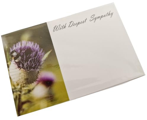 INERRA Flower Cards - Sympathy, Funeral and Remembrance Florist Message Cards - Pack of 50 (In Loving Memory 5554)
