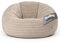 PatchHome Deluxe 2 in 1 Cord Sitzsack Sessel Bean Bag – Gaming Sitzsäcke für Erwachsene & Kinder mit Reißverschluss – Bereits befüllt – Ideal zum Sitzen und Liegen (Creme, Ø145 cm)