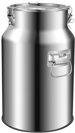 Seau à lait de 18 l, en acier inoxydable, pot à lait en acier inoxydable, pichet à lait, distributeur de boissons, pichet à