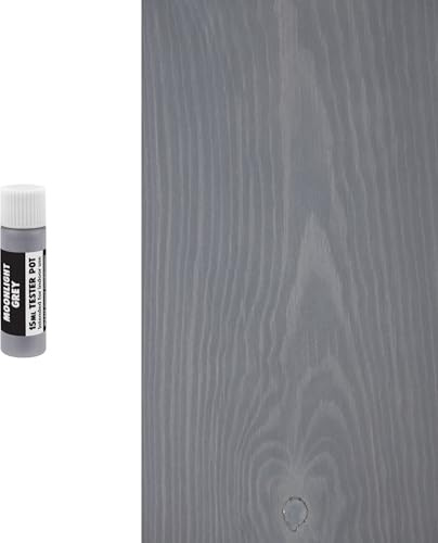 Littlefair's Wood Stain Water-Based - (Moonlight Grey) – Non-Toxic, Eco-Friendly & Quick Drying - Easy-to-Apply, Concentrated Formula for All Wood Types – 15ml Tester Pot