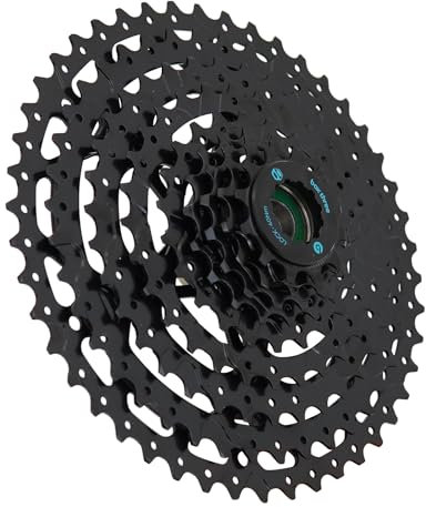 Box Three Prime 9 - Casete de bicicleta 11-46T compatible con bujes HG estándar de 9/10/11 velocidades para bicicleta de montaña, casetes de bicicleta ligeros compatibles con casetes de bicicleta