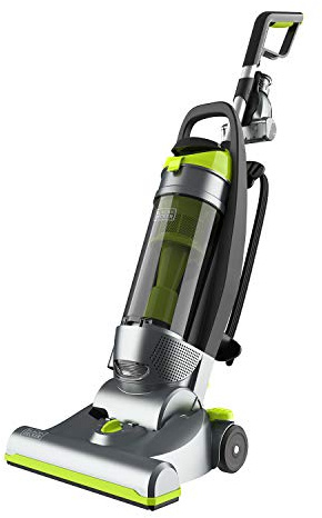 Black+Decker Bagless Upright Vacuum Cleaner with Anti-Allergen HEPA Filer, Corded 1,200 Watt Motor & 5-Position Carpet Height Settings, Gray (BDXURV309G)