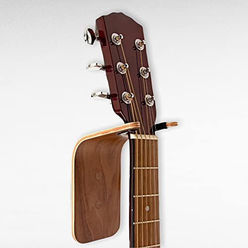 Colgador de pared para guitarra - Soporte de pared seguro para guitarra acústica/ukelele - Accesorios de guitarra que ahorran espacio - Gancho de guitarra fácil de instalar - Soporte de guitarra de
