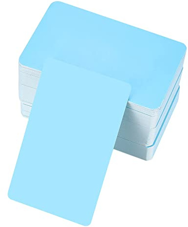 Tomoyuki 150 st blanka kort – 8,8x5,2cm, kraftpapper, Blå | Minneskort, spelkort eller visitkort – perfekta för inlärning, pyssel och hemmaprojekt.