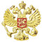 Broche à double tête dorée en métal - Insigne russe - Punk - Pour banquet, Métal