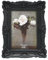 CISOO Cadre photo vintage, style antique orné, pour table et décoration murale, motif floral rétro, décoration d'intérieur, galerie de photos d’art, 10,2 x 15,2 cm, noir