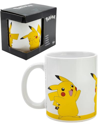 CARTOON Tasse en céramique Pikachu Pokemon modèle Mug 325 ml tasse de petit-déjeuner pour enfants