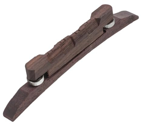 BESTonZON Mandolin Yard Mandolin Accessories Musical Instrument Parts Adjustable Bridge Accessory Replacement Rosewood Bridge Replaceable