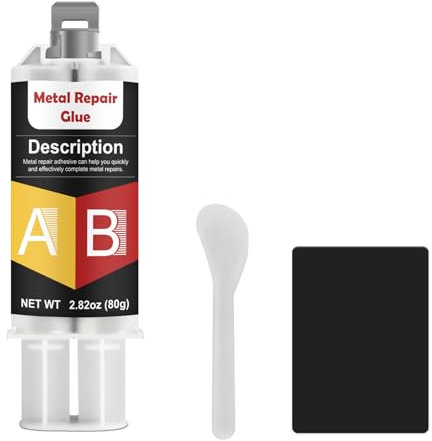 LAMXIN Metal Glue 80g, Waterproof & Heat-Resistant Metal Repair Glue, Applies for Welding Stainless Steel, Aluminum Alloy, Copper, Glass, Ceramic