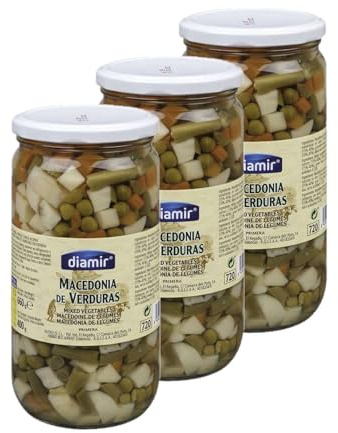Lot 3x Mélange de légumes au naturel - Bocal 660g
