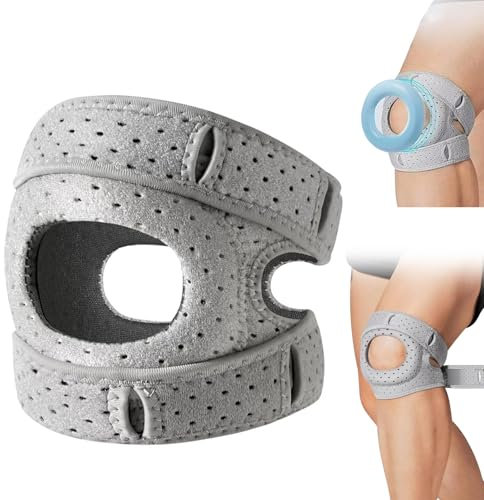 LEWBDF Kniebandage für Männer/Damen, Verstellbarer Bandage Knie, Kniebandage Meniskus für Läuferknie, Arthritis, Springerknie, Heilung Nach Tennis-Verletzungen, Pain Relief Knee Braces (S/M)