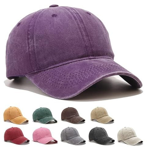 XingRuize Retro Gorra Beisbol, Gorra Unisex de Tamaño Ajustable, Gorras Beisbol 100% Algodón, Visera para Mujer, Gorras de Hombre Verano Transpirable para Hombres y Mujeres