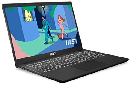 MSI Modern 15 B12M-043XES - Ordenador portátil Ultraligero 15.6 FHD (Alder Lake i7-1255U, 16 RAM, 1TB SSD, Iris Xe Graphics, Sin sistema operativo) Classic Black - Teclado QWERTY español