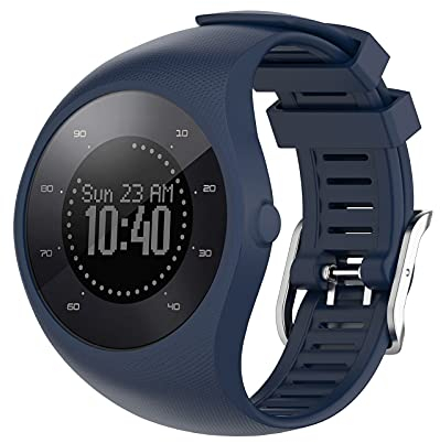 Armband Kompatibel mit Polar M200 GPS-Laufuhr Armbänder Sport Wasserdichtes Ersatzarmband Silikon Wechselarmband für Polar M200 Uhrarmband (Blau)