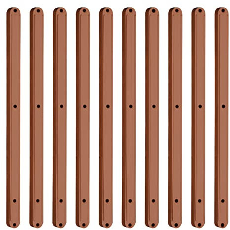 Schubladenauszüge Kunststoff, Kunststoff Schubkasten Führungsleisten, Schrank Führung Schienen Schlitten, Für Möbelschublade (Braun, 298MM)