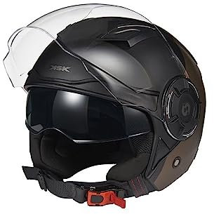 KSK Casque jet DS ULTRASONIC COPPER & RED Noir et cuivré