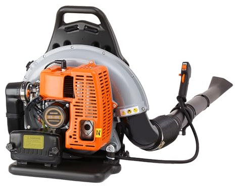 Mermajestic 37,2 x 33 x 54 cm, 1,8 L, soplador de hojas, gasolina, 2,7 kW, 101 dB (A), aspiración de hojas de batería 6800 r/min, motor de gasolina de un solo cilindro, encendido electrónico de dos