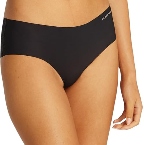 Calvin Klein Pack de 3 Braguitas Tipo Hipster para Mujer sin Costuras, Multicolor (Black/Cedar/Lime Crème), S